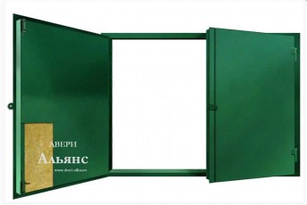 Гаражные ворота 2 листовые без калитки -  ВГ 3: 33 500 руб.