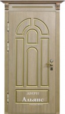 Элитная металлическая дверь с декоративным карнизом -  ДЭ 4: 58 500 руб.