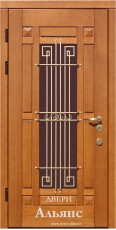 Металлическая дверь со стеклом и ковкой с шумоизоляцией -  ДКС 27: 68 000 руб.