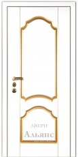 Металлическая входная дверь в частный дом белая на заказ -  ДК 89: 40 500 руб.