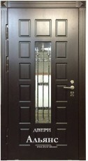Входная металлическая дверь в дом со стеклопакетом -  ДК 97: 55 800 руб.