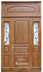 Дверь металлическая с МДФ и ковкой в дом -  ДМ 120: 129 000 руб.