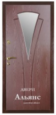 Дверь металлическая со стеклопакетом -  УЛ 56: 33 400 руб.