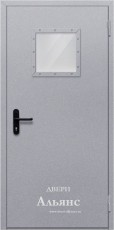Однопольная противопожарная дверь с остеклением EI-60 -  ДПМ 3: 18 000 руб.