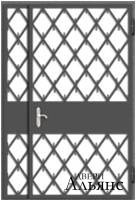 Тамбурная решетчатая дверь со вставкой -  РД 3: 16 500 руб.