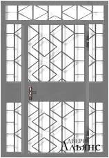 Тамбурная решетчатая дверь на площадку -  РД 6: 16 500 руб.