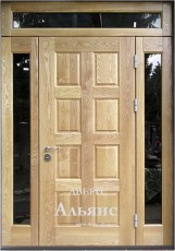 Входная дверь в коттедж со стеклом -  СТ 12: 93 200 руб.