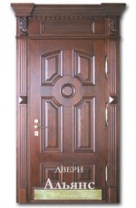 Элитная входная дверь с  отделкой массивом дерева -  ДМС 4: 165 000 руб.