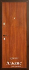 Металлическая наружная дверь в офис с ламинатом -  ДН 98: 14 300 руб.