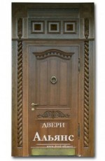 Стальная дверь c массивом и резьбой -  ДМС 6: 188 550 руб.