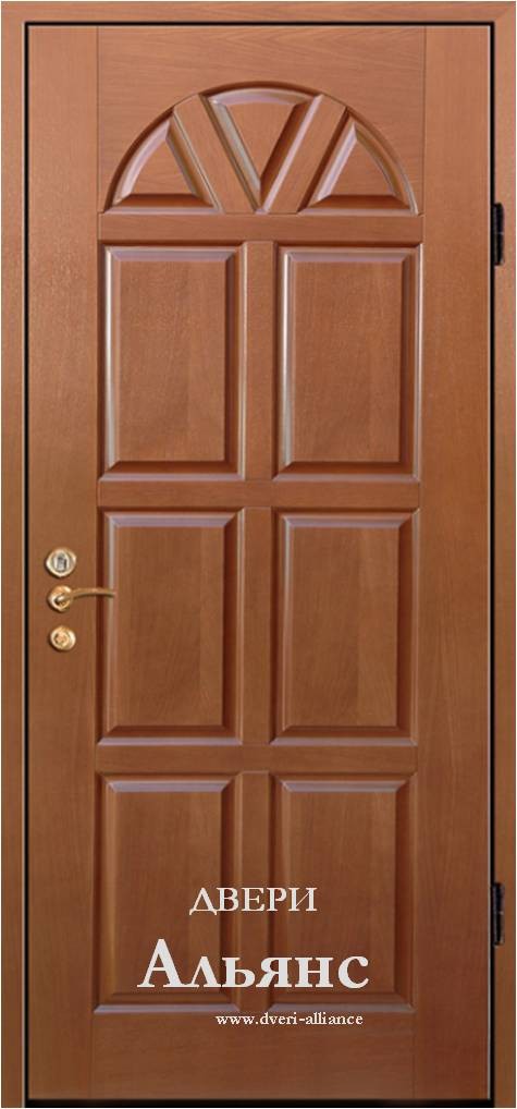 Дверь металлическая входная  МДФ в частный дом -  ДМ 12