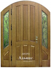 Арочная входная металлическая дверь со стеклом -  СТ 33: 124 500 руб.