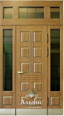 Входная дверь со стеклом и ковкой на заказ -  ДКС 90: 118 000 руб.
