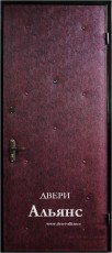 Недорогая металлическая наружная дверь для частного дома -  ДН 152: 12 500 руб.