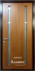 Металлическая дверь со стеклом в офис -  СТ 45: 30 600 руб.