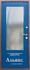 Входная металлическая дверь с  стеклопакетом -  СТ 47: 29 800 руб.
