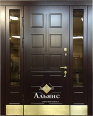 Входная металлическая парадная дверь в частный дом -  ПР 108: 80 000 руб.