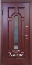 Входная дверь со стеклом и ковкой недорогая -  ДКС 3: 42 300 руб.