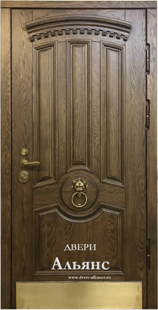 Дверь входная с отделкой массив -  ДМС 64
