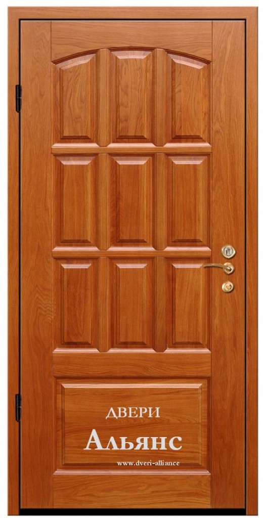 Металлическая дверь массив в кирпичный дом -  ДМС 35