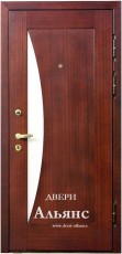 Металлическая дверь с зеркалом в квартиру на заказ -  Д 3: 34 600 руб.