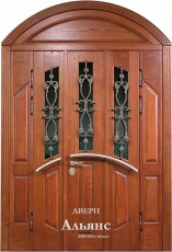 Дверь с ковкой и стеклом от дизайнера -  ДКС 58: 262 000 руб.