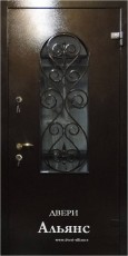 Входная металлическая дверь с ковкой в дом из бруса -  К 12: 52 700 руб.