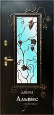 Входная металлическая дверь с ковкой по эскизу заказчика -  К 22: 55 700 руб.